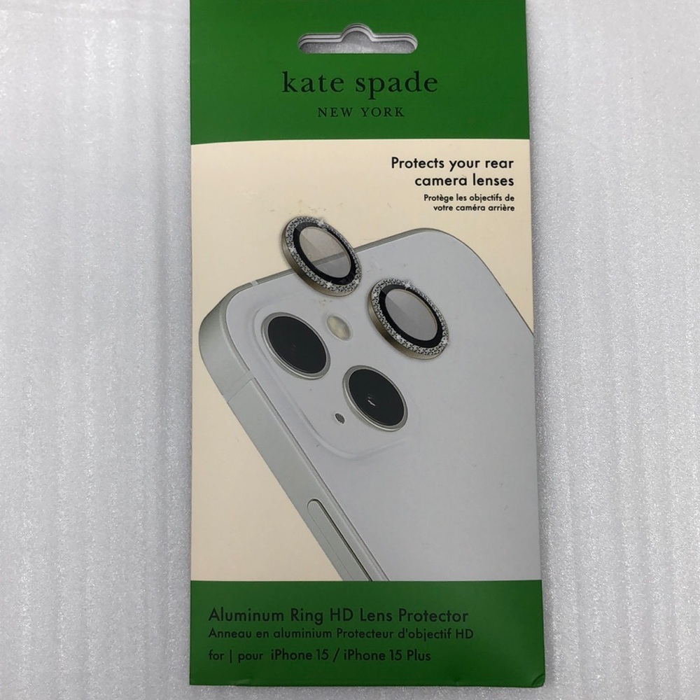Kate Spade Lens Protector IPhone 15 Plus Aluminum Ring Rear Camera Lenses